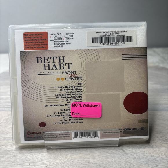 Beth Hart – Front and Center Live from New York CD 2018 Blues Rock READ - Picture 2 of 5